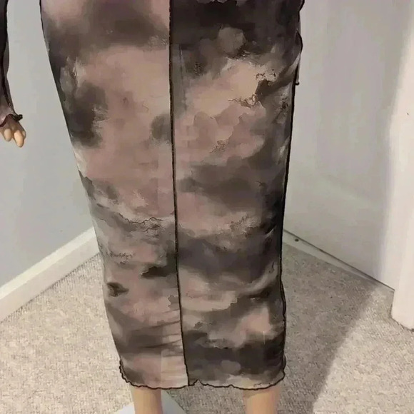 Blanc clothing sheer midi dress - Picture 4 of 10